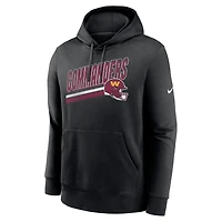 Sweat à capuche en polaire Nike Washington Commanders Club pour homme, noir
