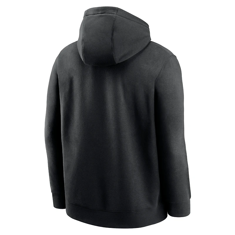 Sweat à capuche en polaire Nike Washington Commanders Club pour homme, noir