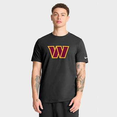 Men's Nike Black Washington Commanders Essential Logo T-Shirt