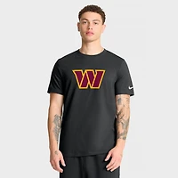 Men's Nike Black Washington Commanders Essential Logo T-Shirt