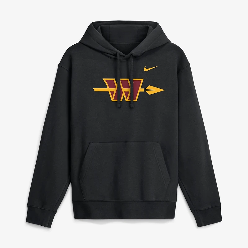 Men's Nike Black Washington Commanders Franchise Focus Club Fleece Hoodie