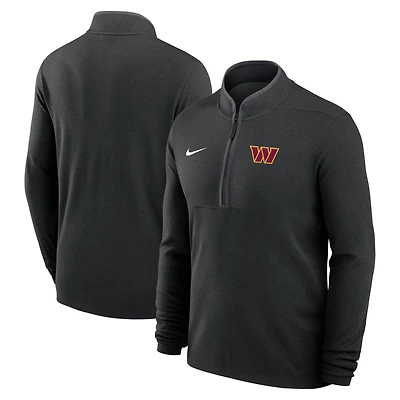 Men's Nike Black Washington Commanders Lightweight Victory Dri-FIT Half-Zip Pullover