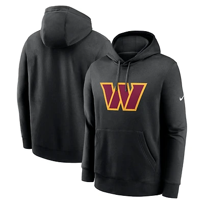Sweat à capuche Nike noir avec logo du club Washington Commanders Primetime pour homme