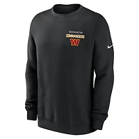 Sweat-shirt en molleton Nike noir Washington Commanders Primetime Club pour homme