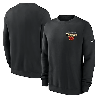 Sweat-shirt en molleton Nike noir Washington Commanders Primetime Club pour homme