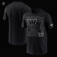 Men's Nike Black Washington Commanders RFLCTV T-Shirt