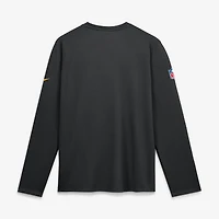 Men's Nike  Black Washington Commanders Sideline Coaches UV Dri-FIT Long Sleeve Shirt