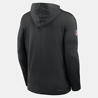 Men's Nike Black Washington Commanders Sideline Dri-FIT Long Sleeve Hooded T-Shirt