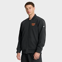 Men's Nike Black Washington Commanders Sideline Full-Zip Bomber Jacket