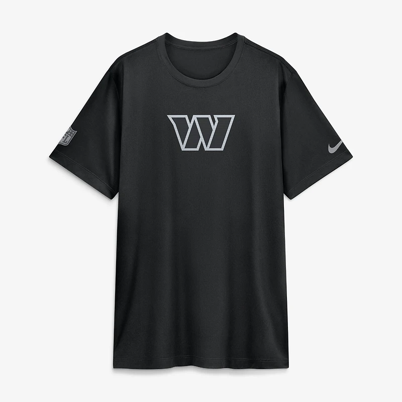 T-shirt Nike Dri-FIT Legend noir pour homme, Washington Commanders, Sideline Lead The Charge
