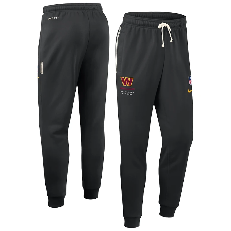 Pantalon Nike Washington Commanders Sideline Standard Issue Dri-FIT Taper noir pour homme