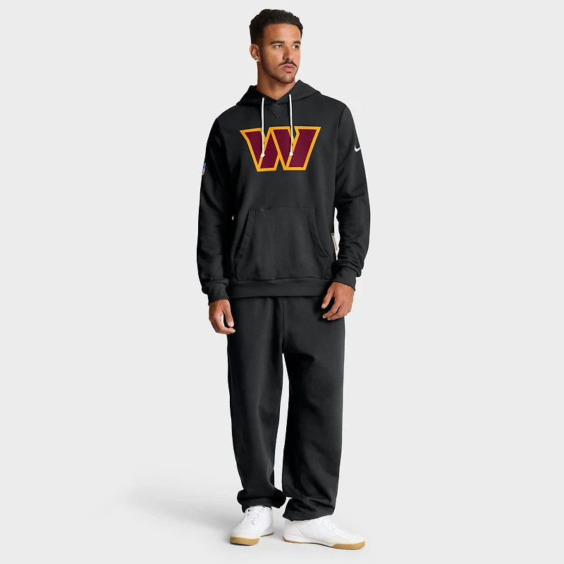Sweat à capuche Nike noir Washington Commanders Sideline Standard Issue Initial Domicile Dri-FIT pour homme