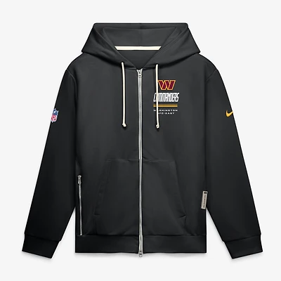 Men's Nike Black Washington Commanders Sideline Standard Issue Quarterback Scramble Dri-FIT Full-Zip Hoodie