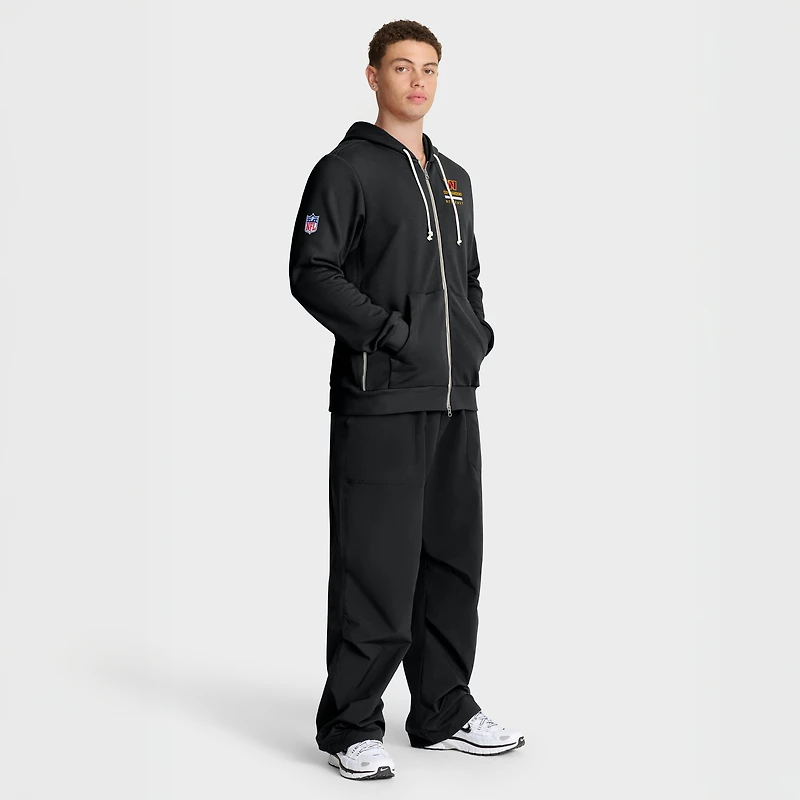 Men's Nike Black Washington Commanders Sideline Standard Issue Utility Player Dri-FIT Full-Zip Hoodie
