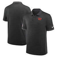 Polo Nike noir Washington Commanders Victory Stripe Dri-FIT pour homme