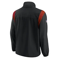 Veste noire à fermeture éclair intégrale avec logo tissé Nike Washington Commanders Sideline pour homme