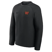 Sweat-shirt Nike Tech Fleece Raglan noir Washington Commanders pour homme
