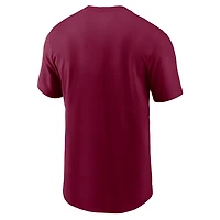 T-shirt essentiel Nike Washington Commanders bordeaux pour homme