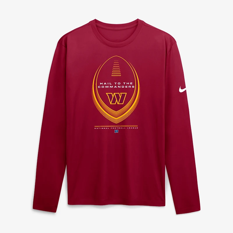Men's Nike Burgundy Washington Commanders Legend Icon Dri-FIT Long Sleeve T-Shirt