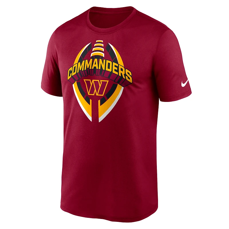 T-shirt Nike bordeaux Washington Commanders Legend Icon Performance pour homme