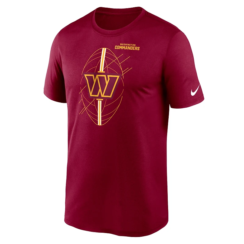 T-shirt Performance Nike Washington Commanders Legend Icon pour homme, bourgogne