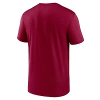 Men's Nike  Burgundy Washington Commanders Legend Wordmark Performance T-Shirt