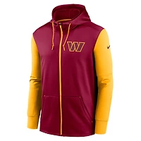 Men's Nike  Burgundy Washington Commanders Performance Full-Zip Hoodie