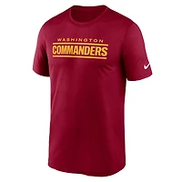 Men's Nike Burgundy Washington Commanders Primetime Legend Wordmark Performance T-Shirt