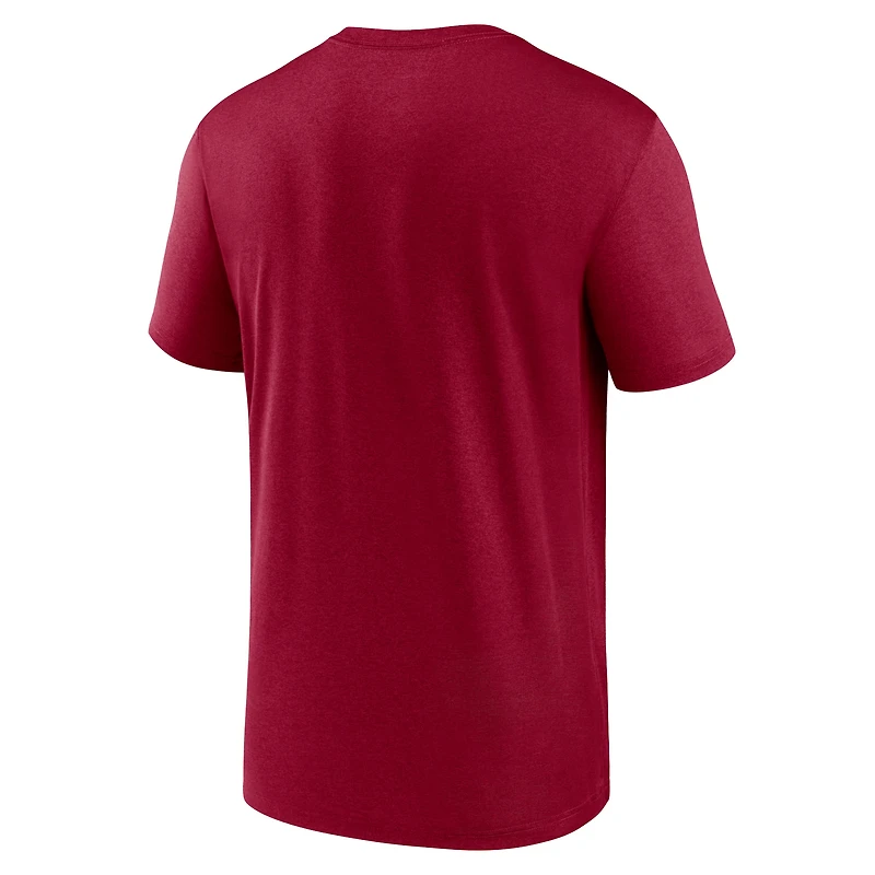Men's Nike Burgundy Washington Commanders Primetime Legend Wordmark Performance T-Shirt