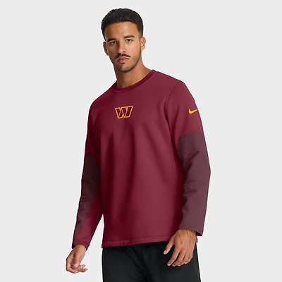 T-shirt Nike bordeaux à manches longues Therma-FIT pour homme, Washington Commanders
