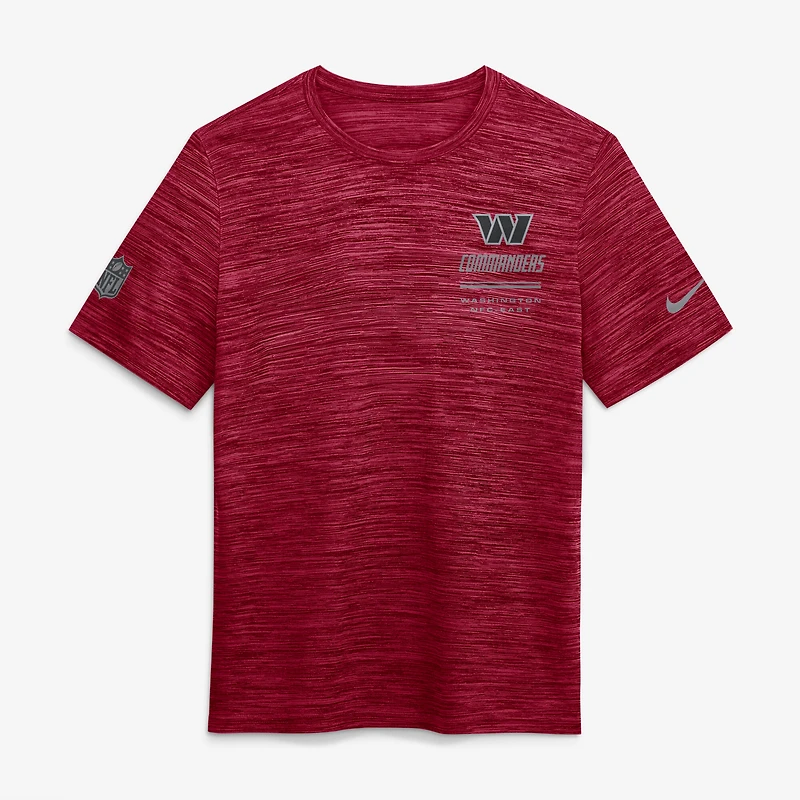 T-shirt Nike Washington Commanders Sideline Double Covered Dri-FIT Velocity bordeaux pour homme