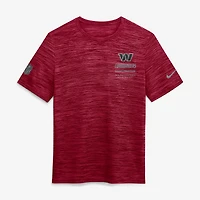 T-shirt Nike Washington Commanders Sideline Double Covered Dri-FIT Velocity bordeaux pour homme