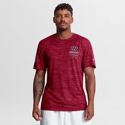 T-shirt Nike Washington Commanders Sideline Double Covered Dri-FIT Velocity bordeaux pour homme