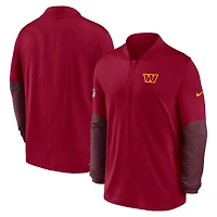 Men's Nike Burgundy Washington Commanders Sideline Dri-FIT Half-Zip Pullover