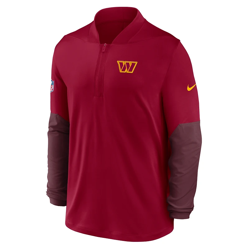 Men's Nike Burgundy Washington Commanders Sideline Dri-FIT Half-Zip Pullover