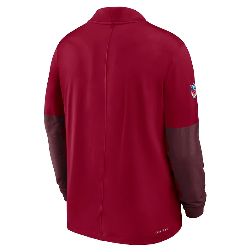 Men's Nike Burgundy Washington Commanders Sideline Dri-FIT Half-Zip Pullover