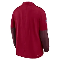 Men's Nike Burgundy Washington Commanders Sideline Dri-FIT Half-Zip Pullover