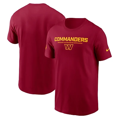 T-shirt Nike bordeaux Washington Commanders Sideline Performance pour homme