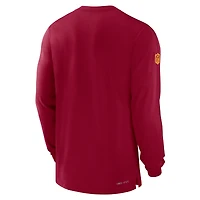 Men's Nike Burgundy Washington Commanders Sideline Player Performance Long Sleeve T-Shirt