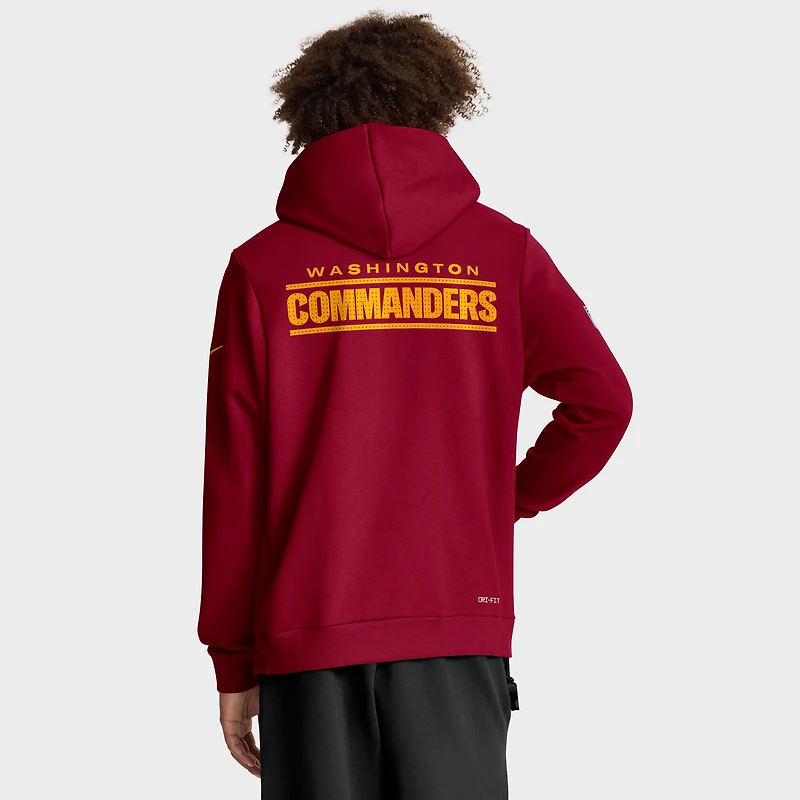 Sweat à capuche Nike bordeaux Washington Commanders Sideline Standard Issue Initial Domicile Dri-FIT pour homme