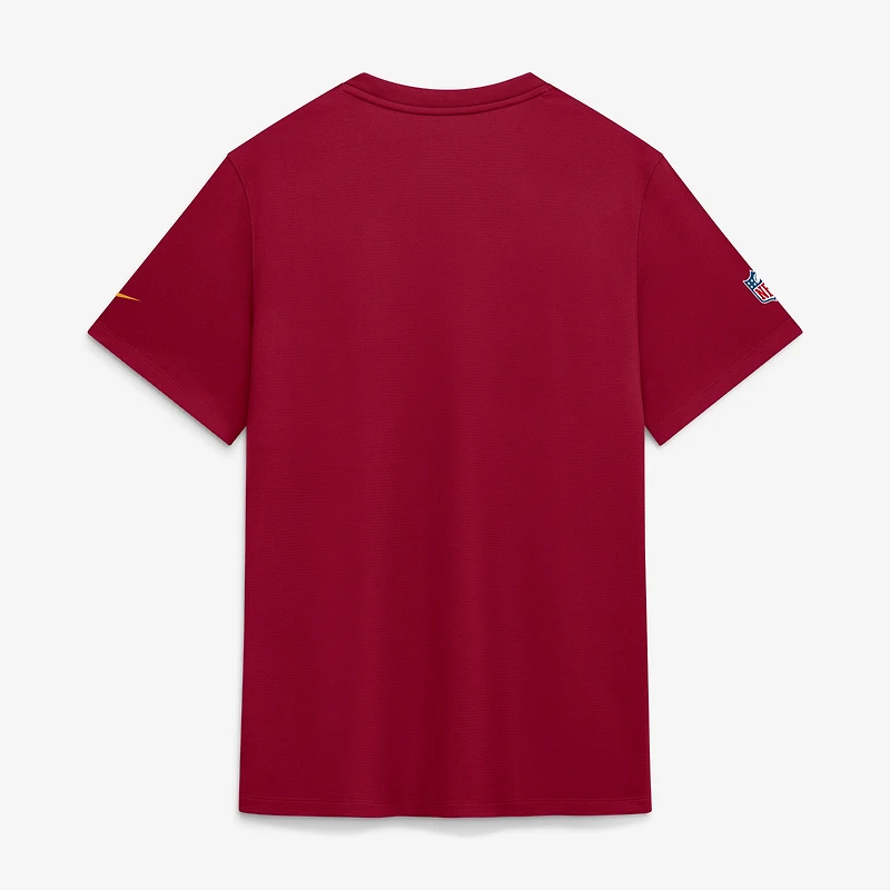Men's Nike  Burgundy Washington Commanders Sideline UV Dri-FIT Coaches Shirt