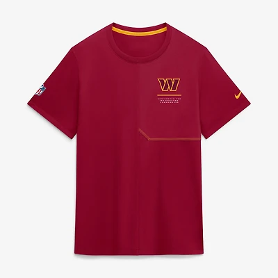 Men's Nike  Burgundy Washington Commanders Sideline UV Dri-FIT Coaches Shirt