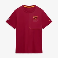 Men's Nike  Burgundy Washington Commanders Sideline UV Dri-FIT Coaches Shirt