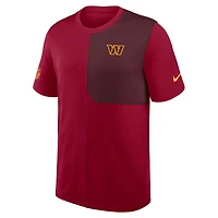 Maillot d'entraîneur Nike Performance UV Sideline Bordeaux Washington Commanders pour homme