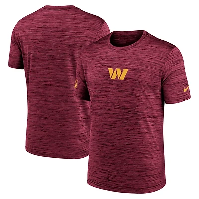 T-shirt Nike bordeaux Washington Commanders Sideline Velocity Dri-FIT pour homme