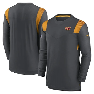 T-shirt à manches longues Nike Washington Commanders Sideline Tonal Logo Performance Player pour homme, anthracite