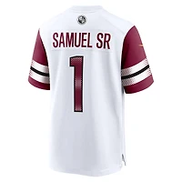 Maillot de joueur jeu Nike Deebo Samuel Sr pour homme, blanc, Washington Commanders