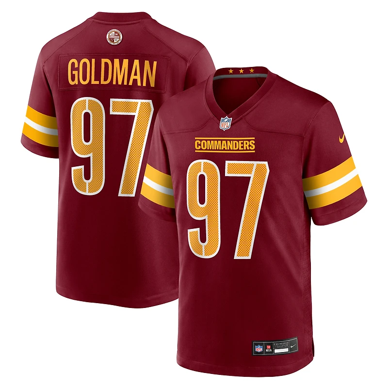 Men's Nike Eddie Goldman Burgundy Washington Commanders Team Game Jersey