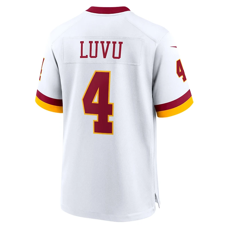 Maillot Nike Frankie Luvu blanc pour homme, édition Super Bowl, Washington Commanders
