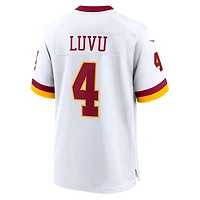 Maillot Nike Frankie Luvu blanc pour homme, édition Super Bowl, Washington Commanders